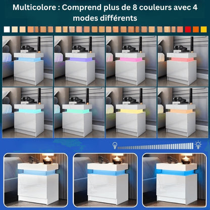 Table de Nuit LED